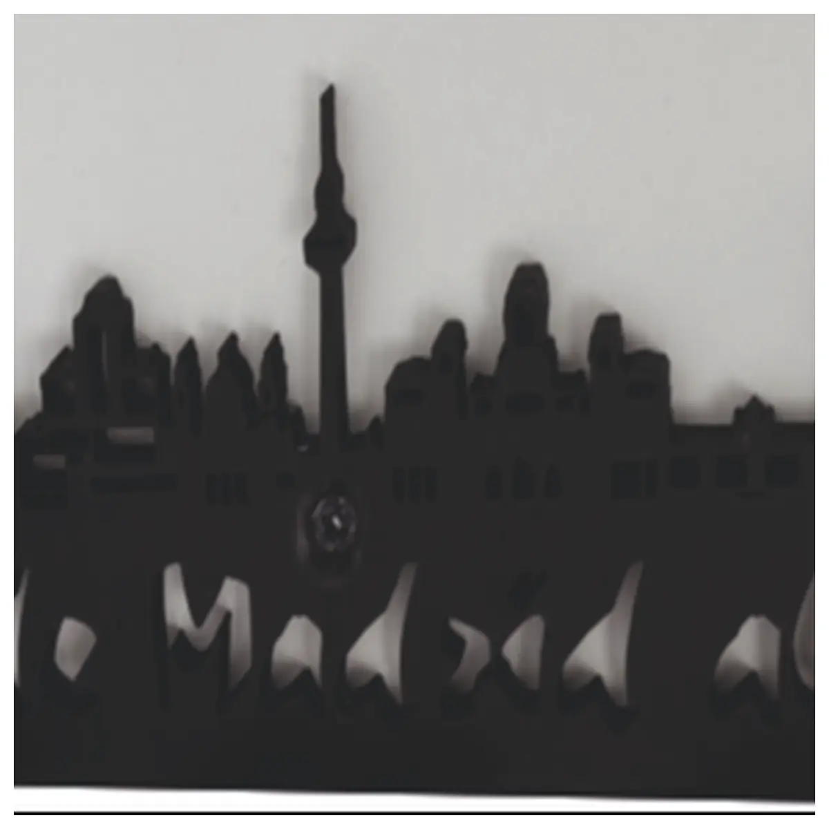 madrid skyline art print spain cityscape poster madrid silhouette wall decor travel souvenir gift