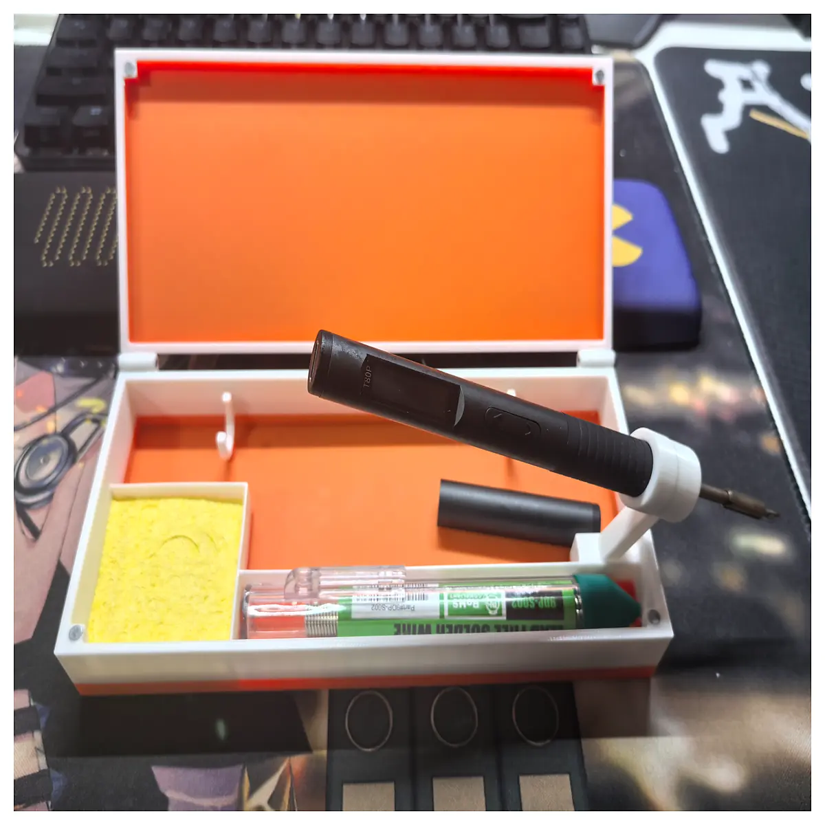 soldering iron holder organizer box case storage for t80 t12 tips accessories safety rack