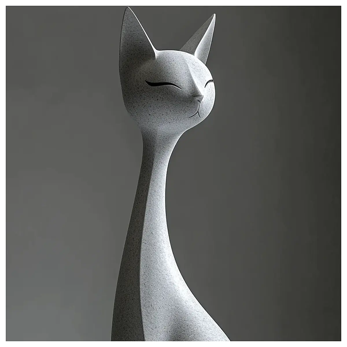 cute cat figurines for home decor elegant feline statues for shelf animal art pieces