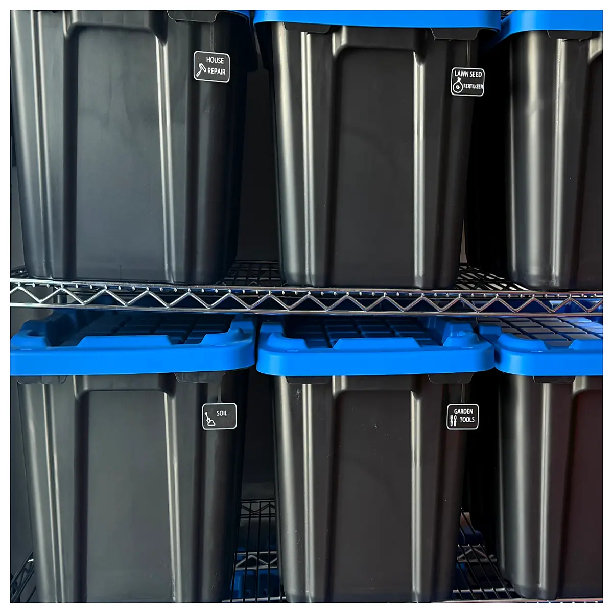 black trash can labels for 45l 70l 102l bins waterproof adhesive recycling stickers waste management
