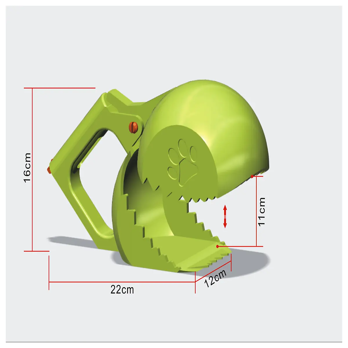 dog poop scooper with bag dispenser pet waste pickup tool for yard walk duty plastic shovel and scoop set