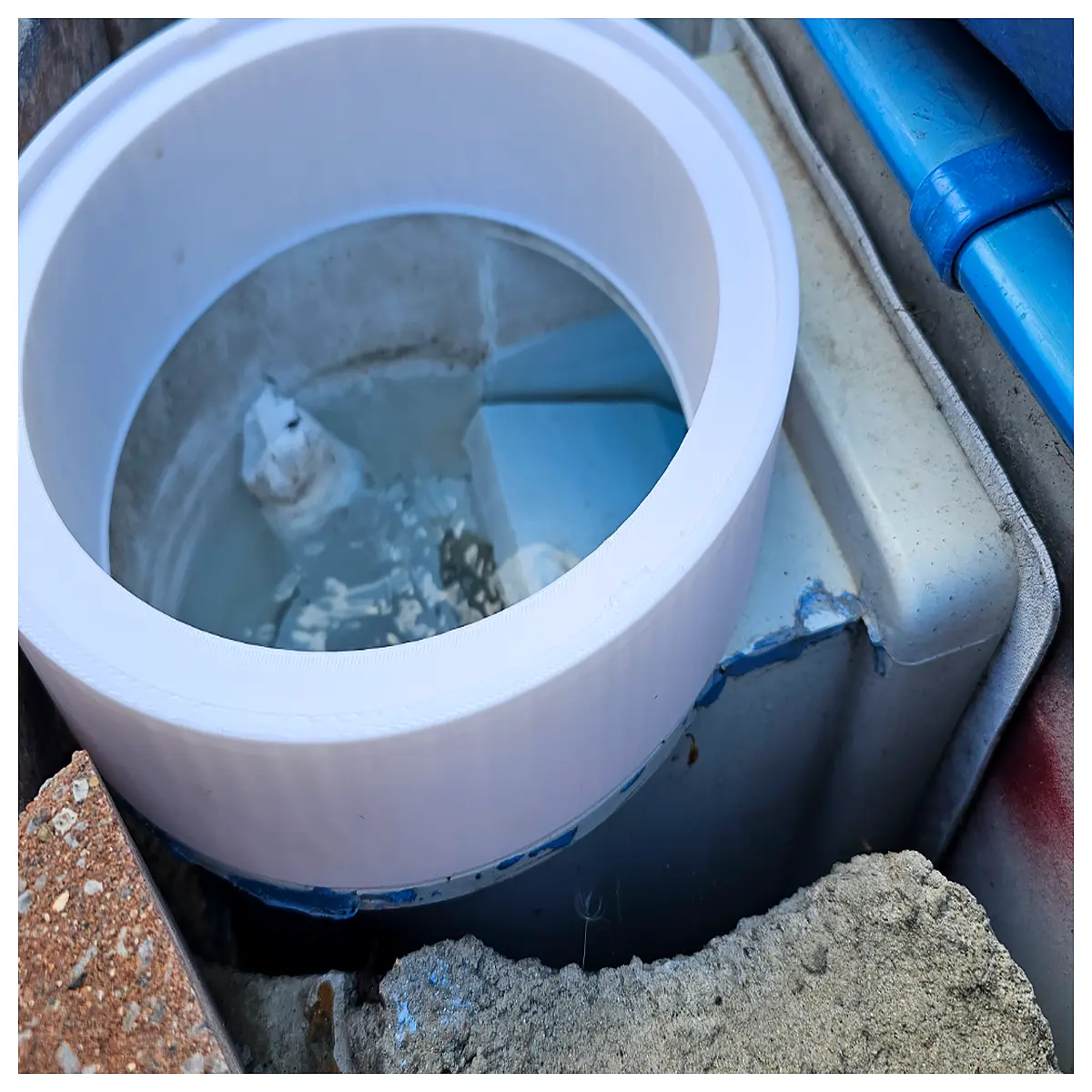 skimmer riser extension for deep pots height adapter