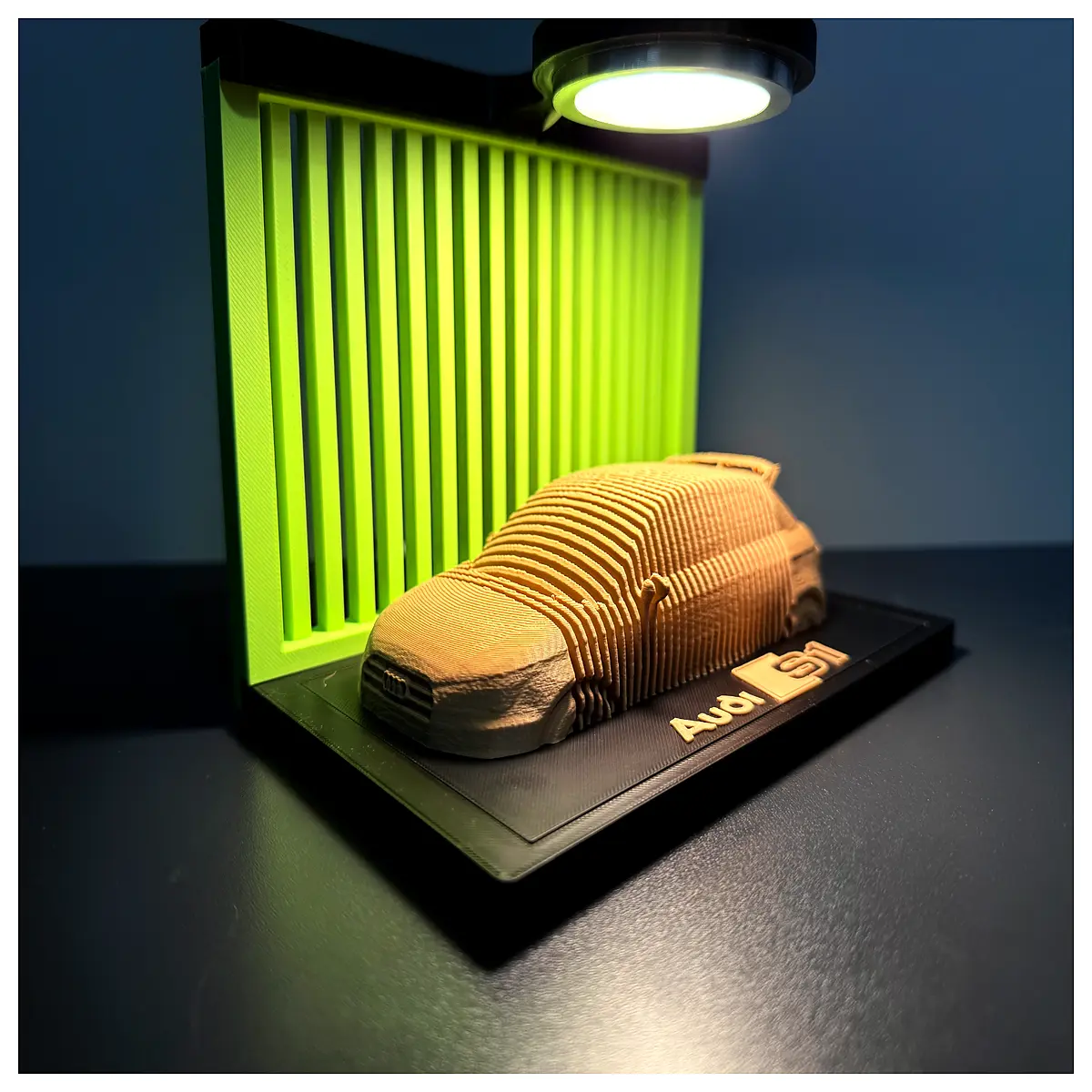s1 art print layered design car poster