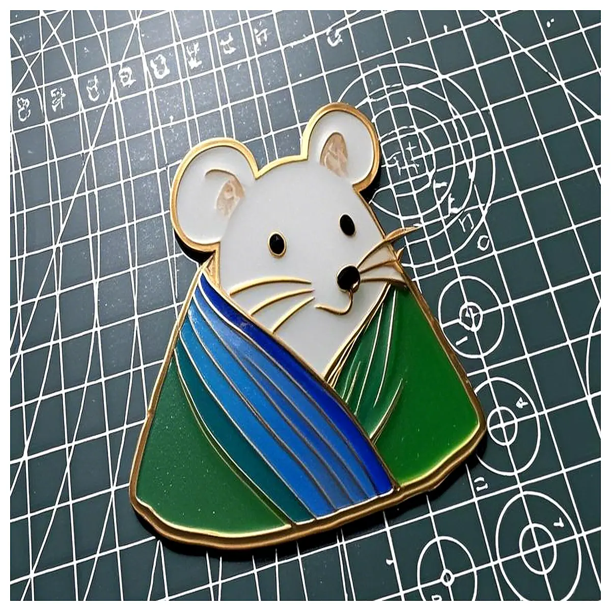 dragon boat festival zodiac cloisonn base with enamel filling for diy crafts