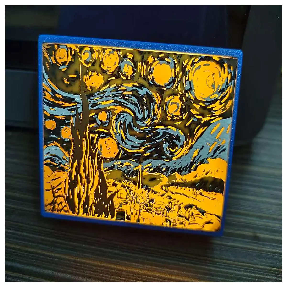 starry night shade diy assembly no support required resin print case