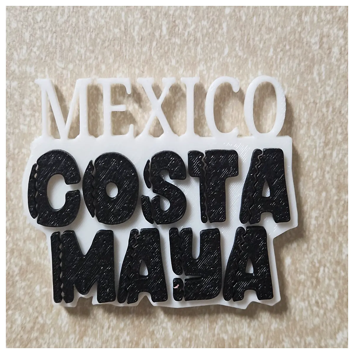 costa maya souvenir fridge magnet mexico travel keepsake family and friends