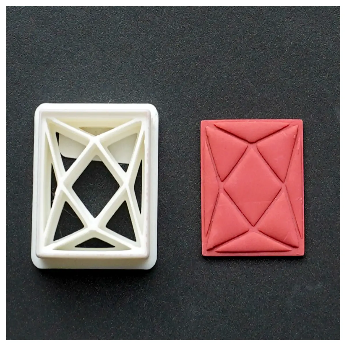 square abstract clay cutter for handmade jewelry making earrings necklace crafting tools diy resin polymer clay stamping