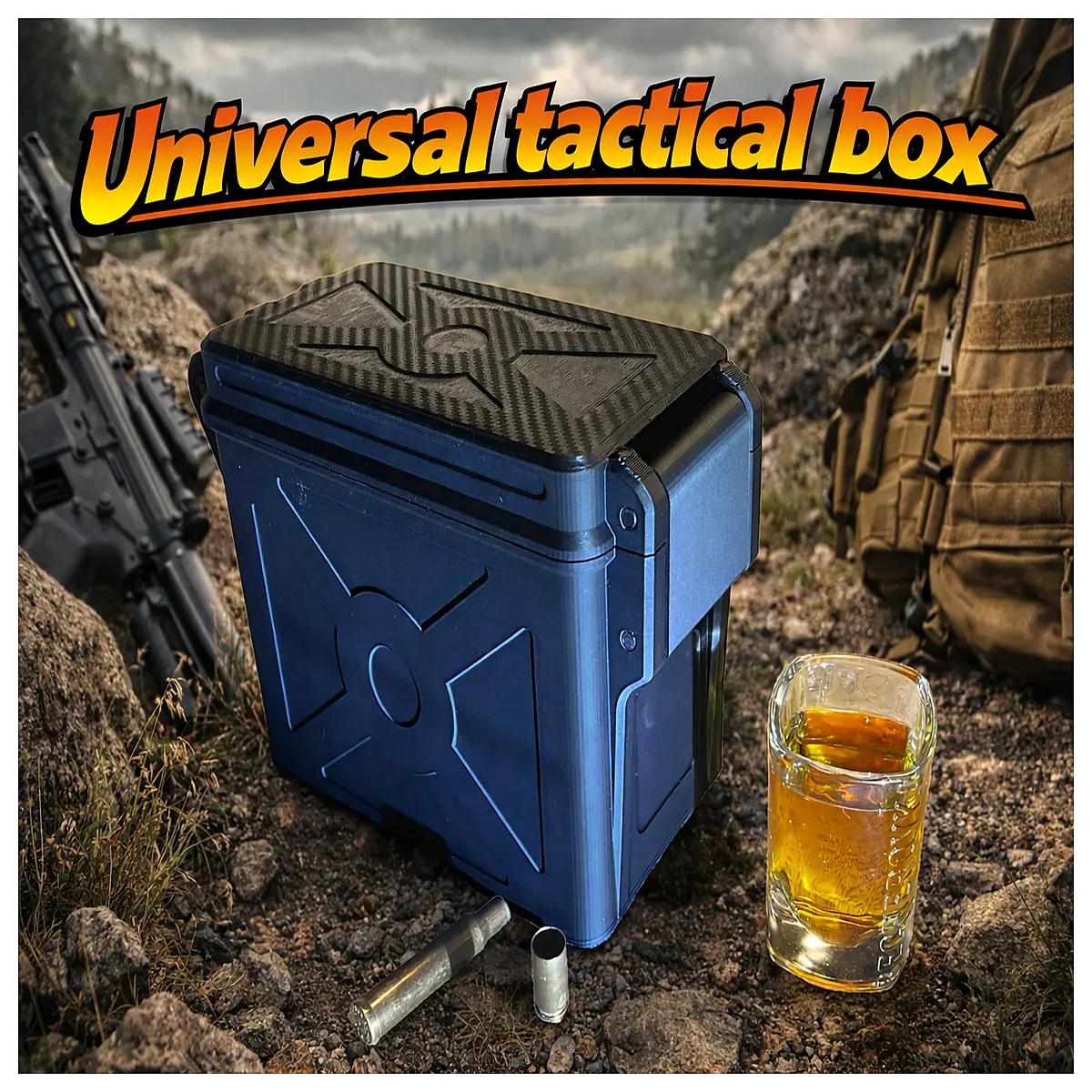 tactical ammo can military grade storage duty plastic box with lid for gear organization waterproof container