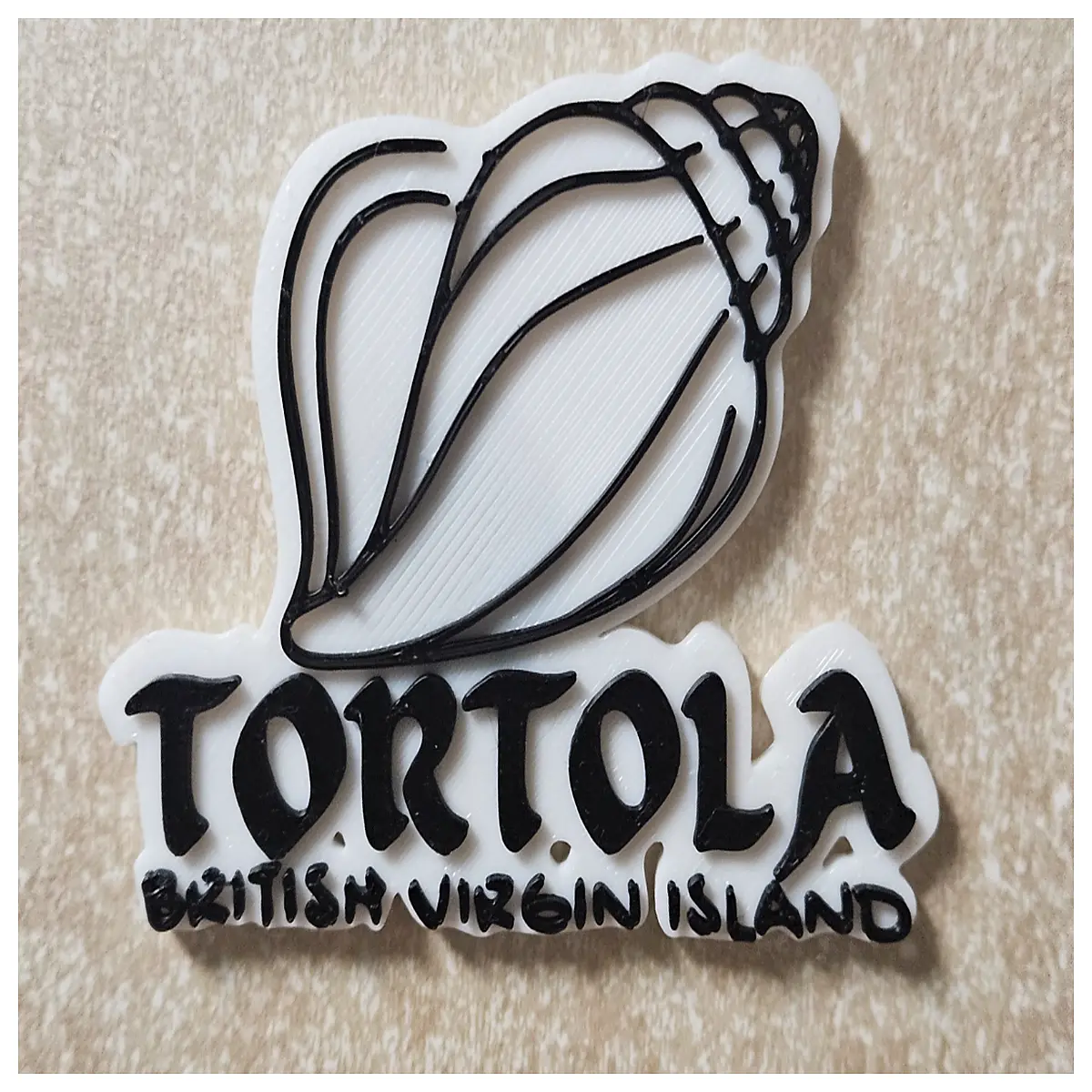 tortola island souvenir fridge magnet caribbean travel keepsake friends durable metal decorative home decor