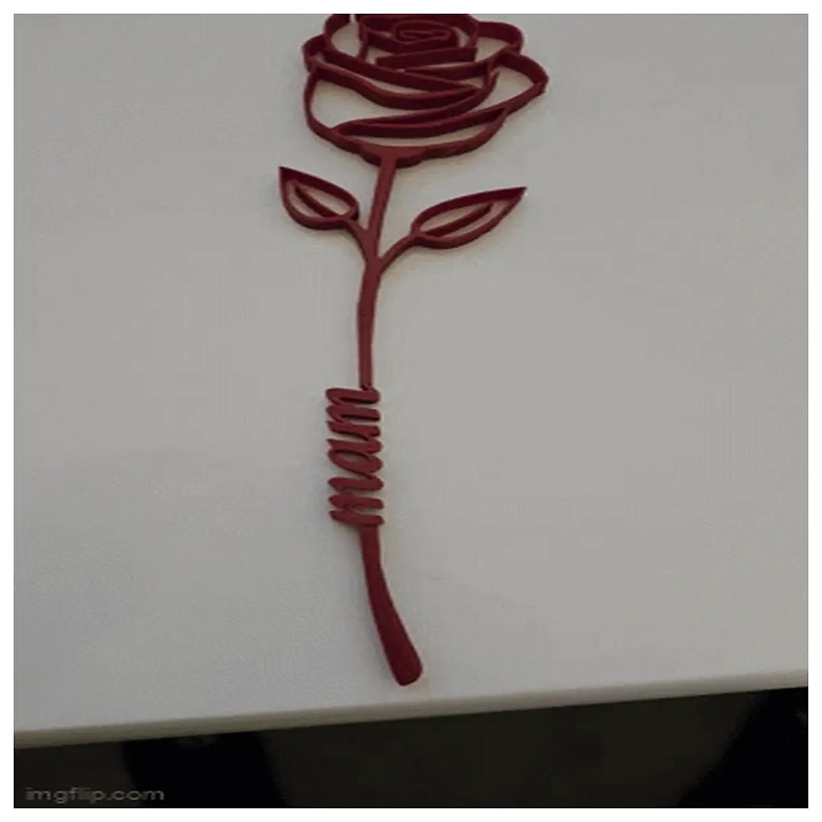 diy printable rose bouquet for mom instant download easy craft last minute gift idea