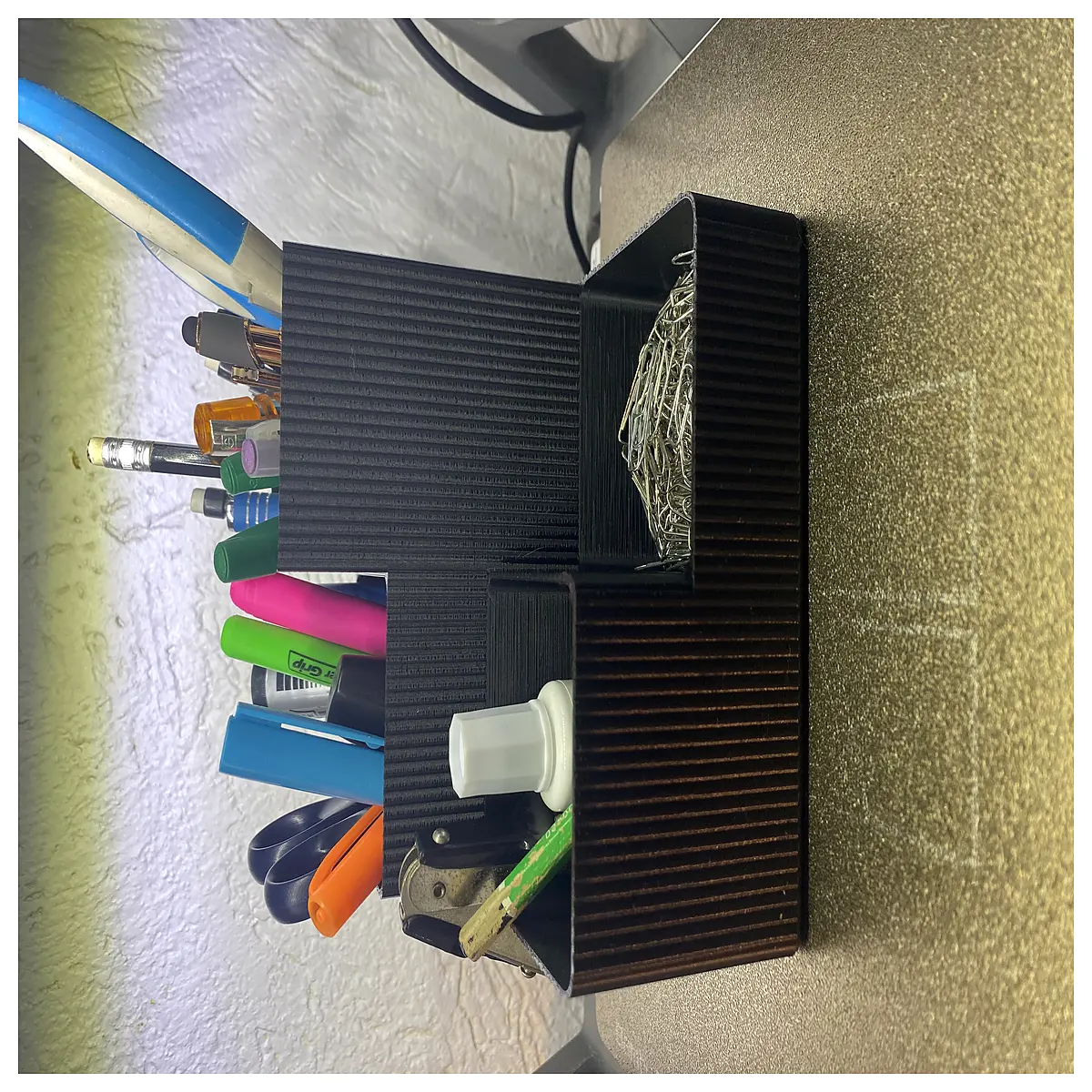 modern desk organizer for home office minimalist acrylic storage box small items holder