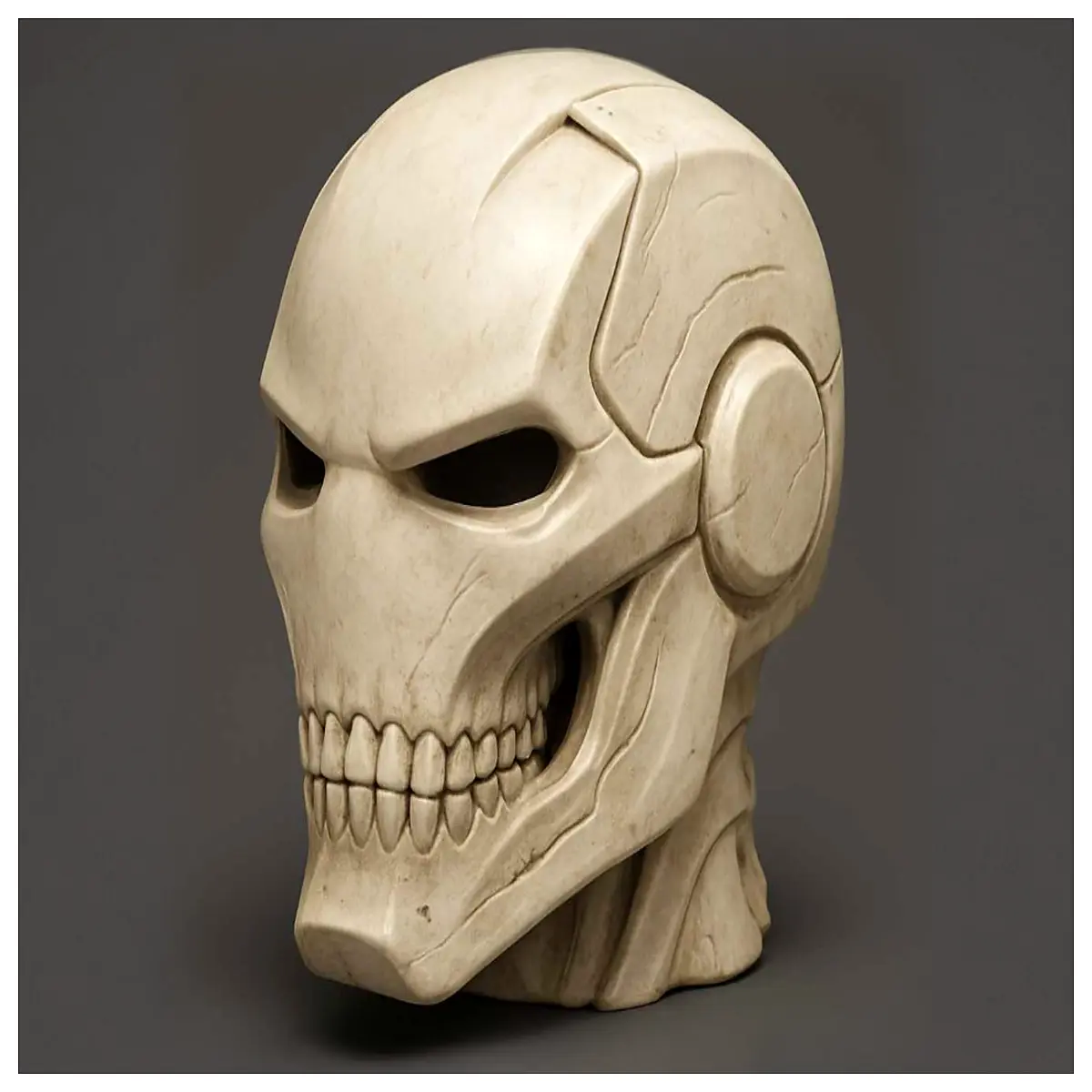 gothic metal skeleton skull wall art dark fantasy hero decor for gaming room dungeon aesthetic