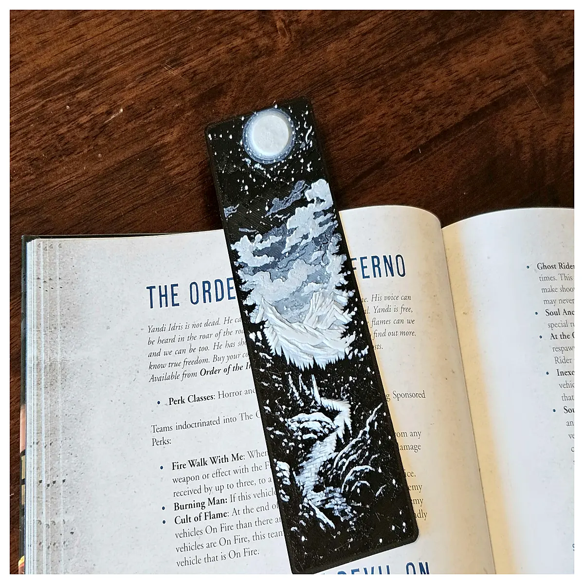 moonlit valley bookmark aesthetic reading book lovers