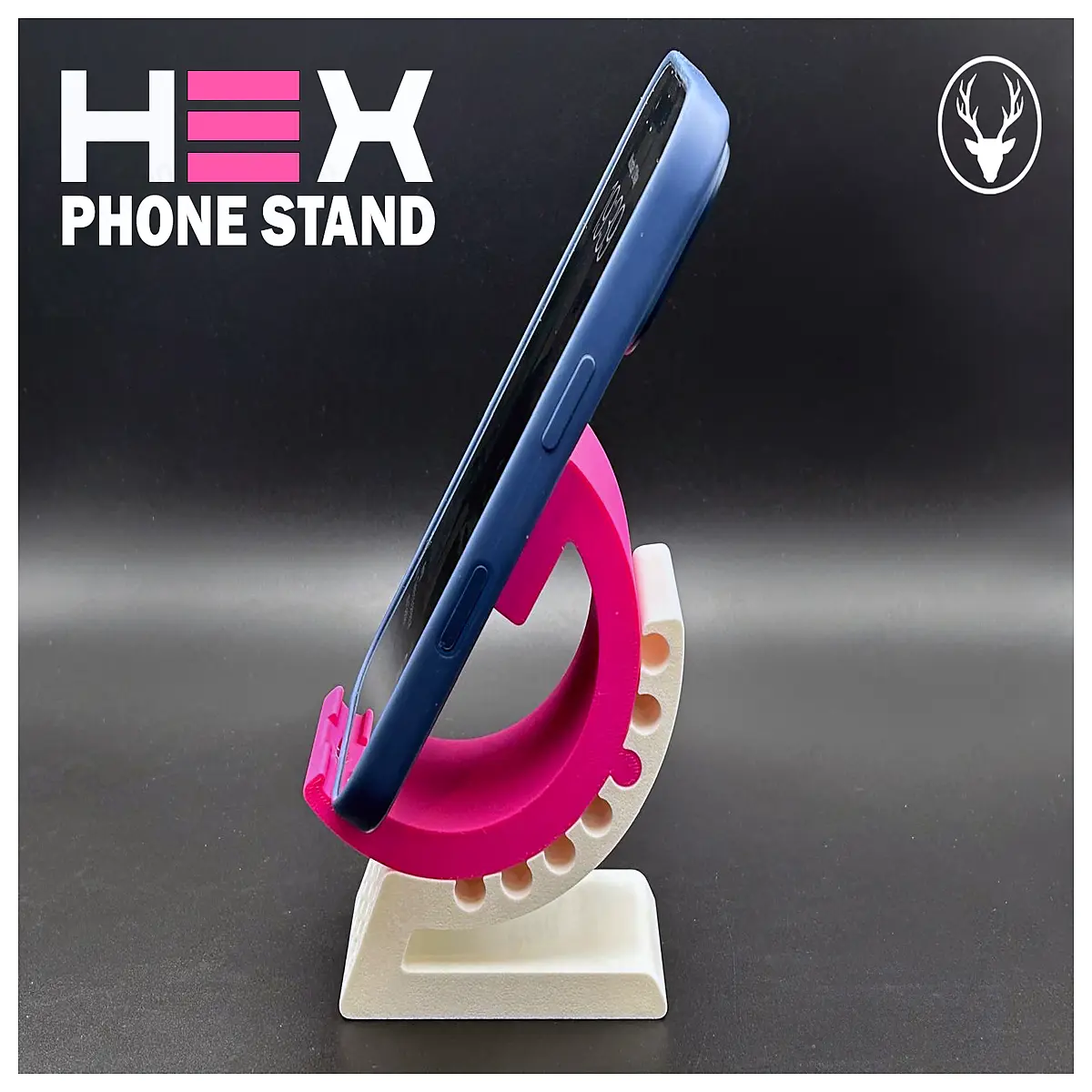 hexagonal adjustable phone desktop holder for tablet portable travel grip mount