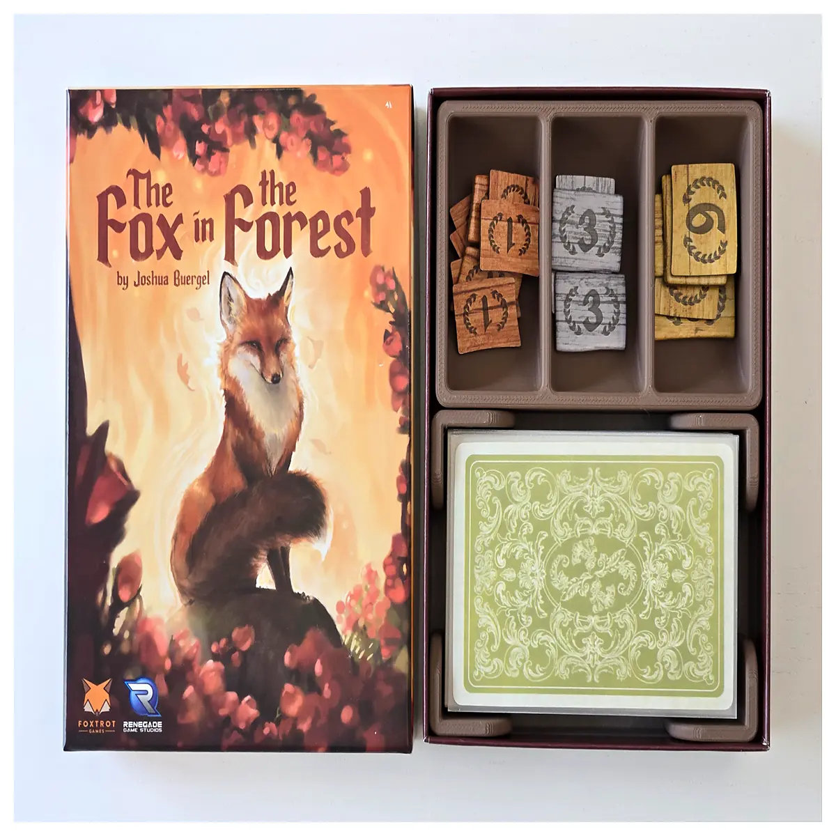 forest fox storage box organizer insert lining for jewelry trinket drawer tidy