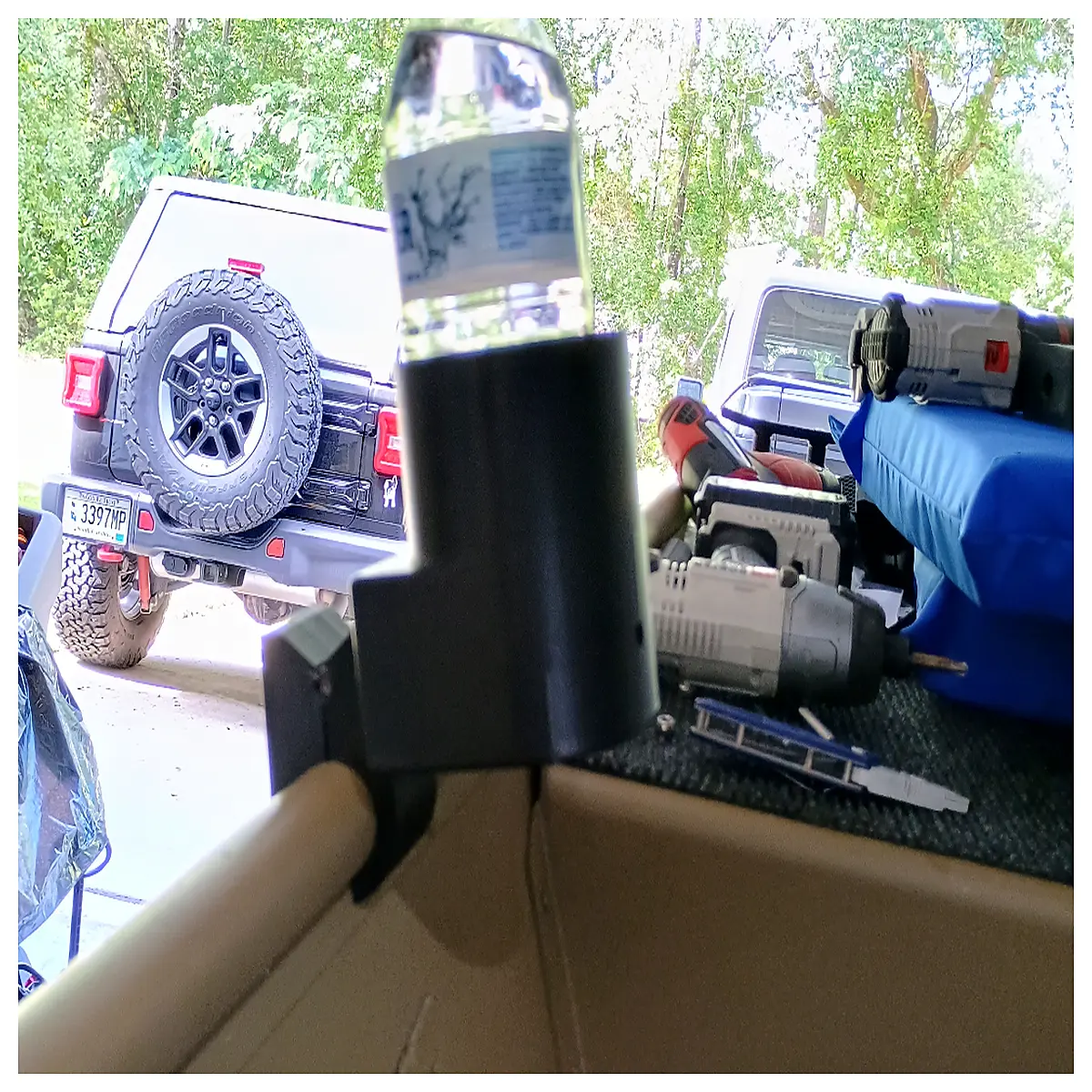 jon boat cup holder mount universal drink coaster for fishing trolling motor console