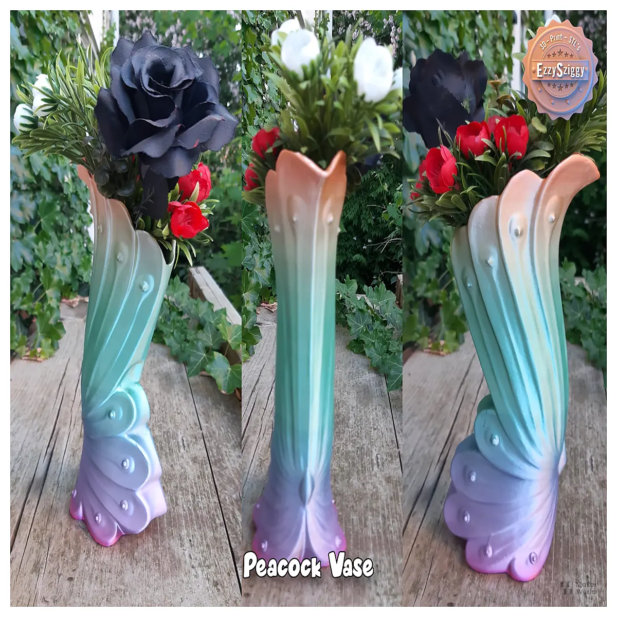 peacock feather vase for home decor elegant crystal glass flower arrangement centerpiece modern artistic bird design table ornament