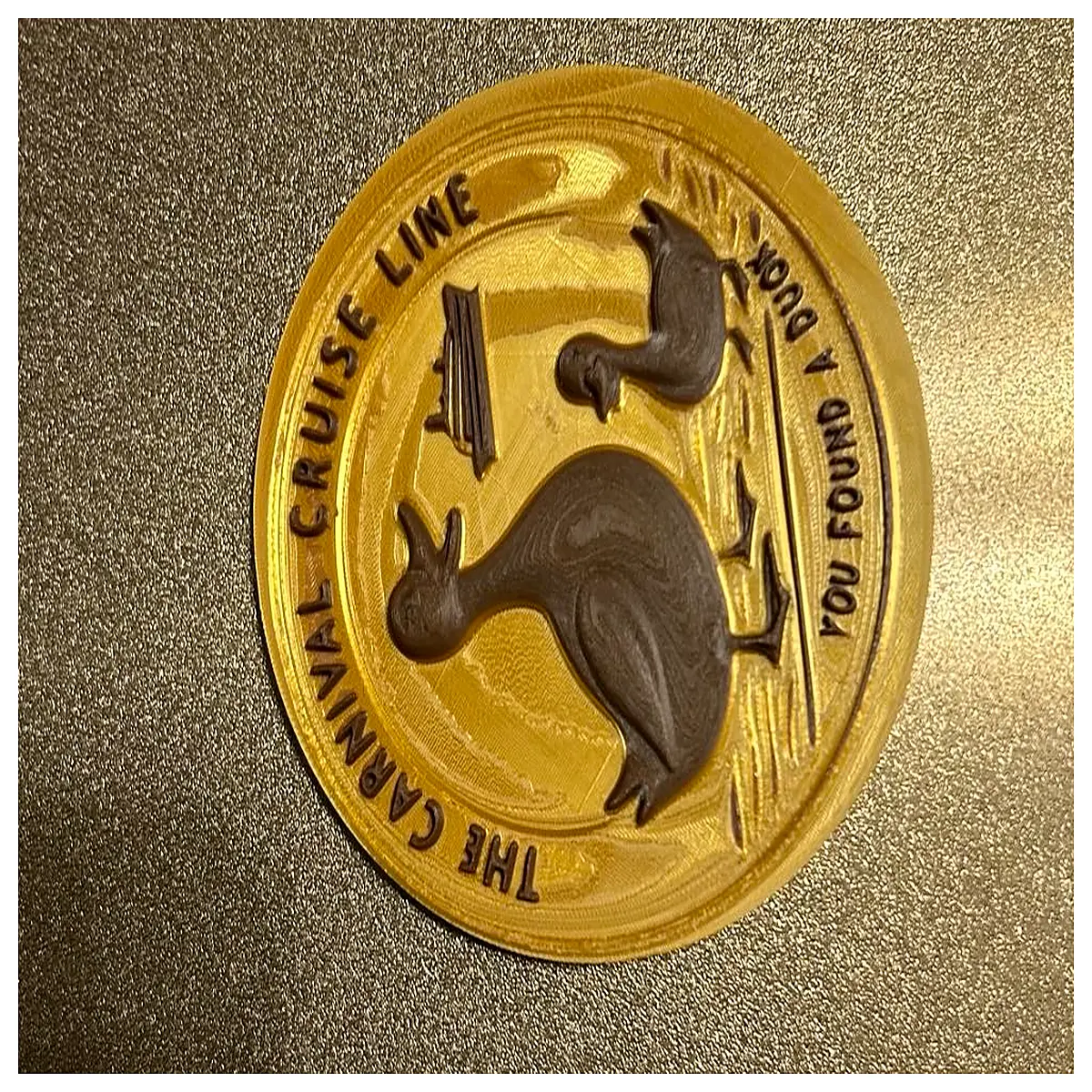 vintage carnival rubber duck collectible coin souvenir kids party favor