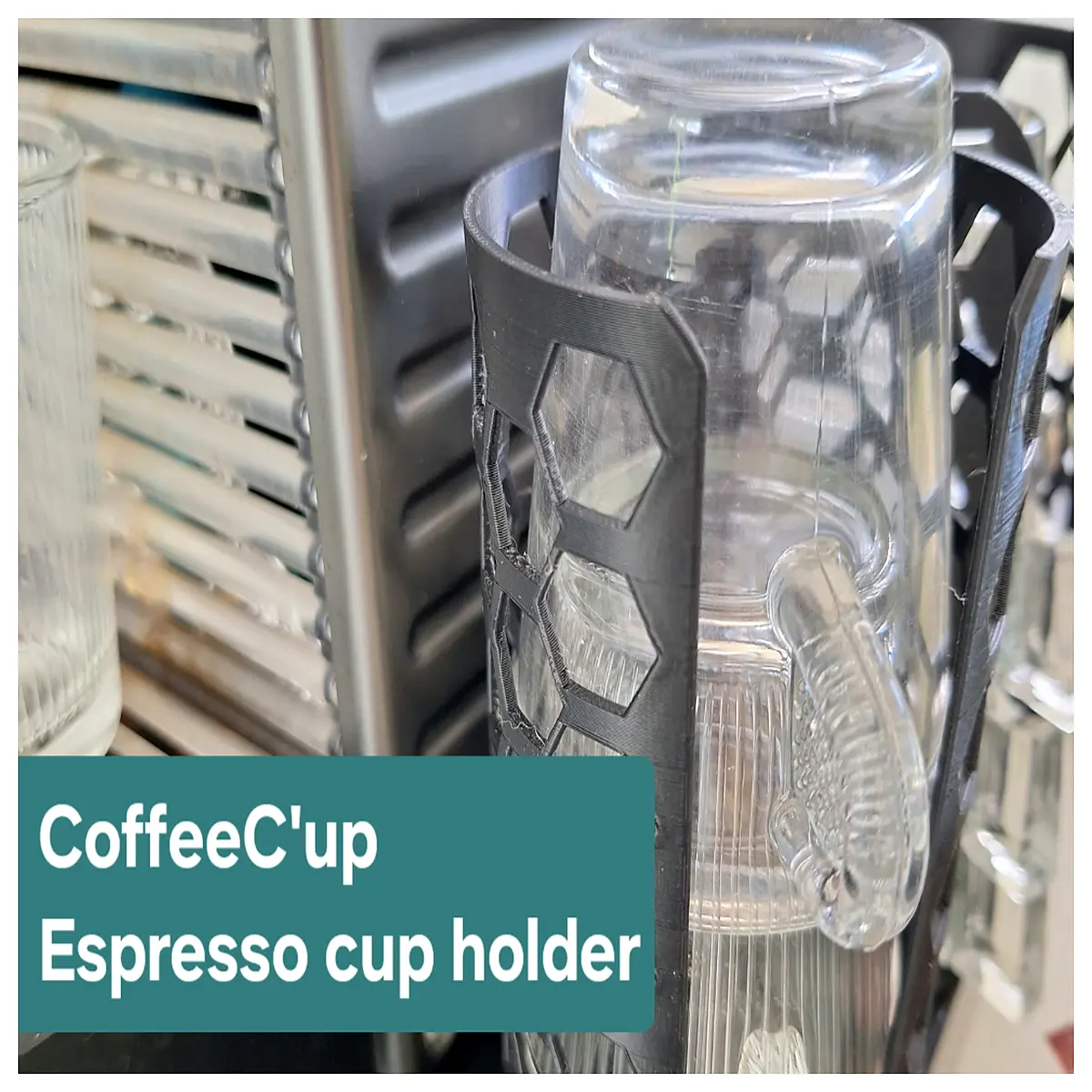 under cabinet espresso cup holder rack organizer storage for mugs and coffee cups