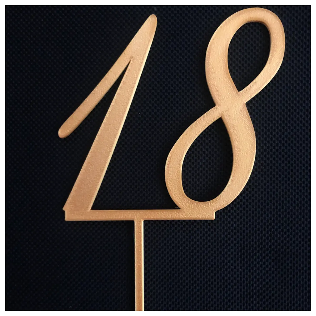 edible cake toppers number 18 birthday party supplies gold plastic numeral decorations for anniversary cakes