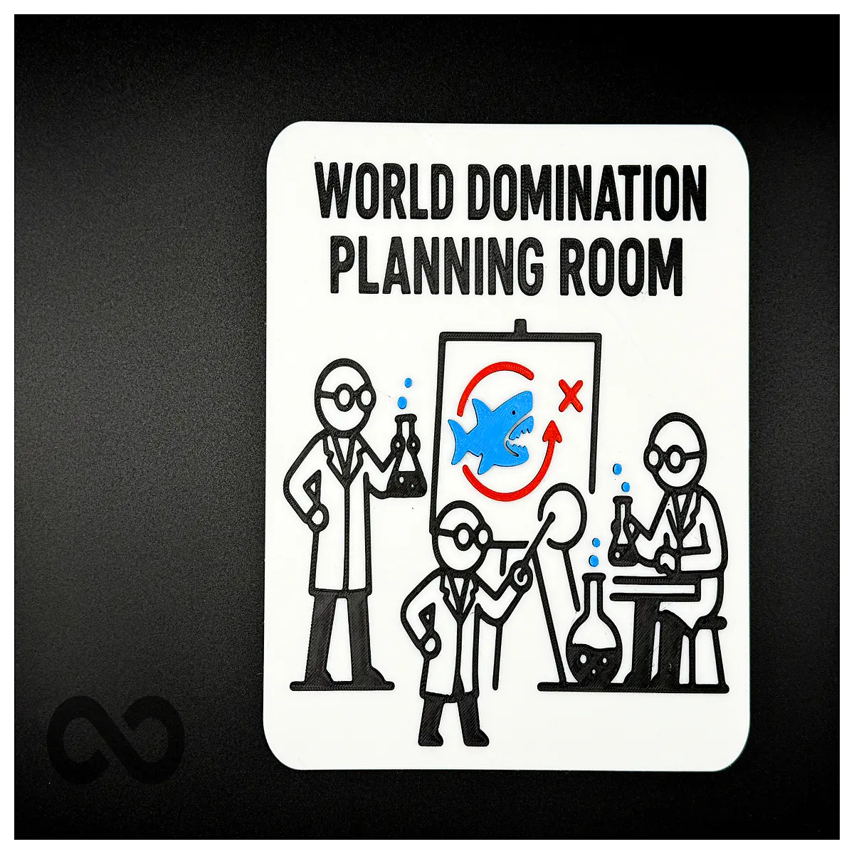 world domination angry fish meme sticker vinyl decal laptop phone case funny gaming accessory