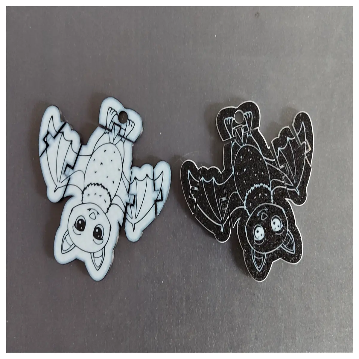 movable bat charm pendant necklace for gothic jewelry making diy accessories