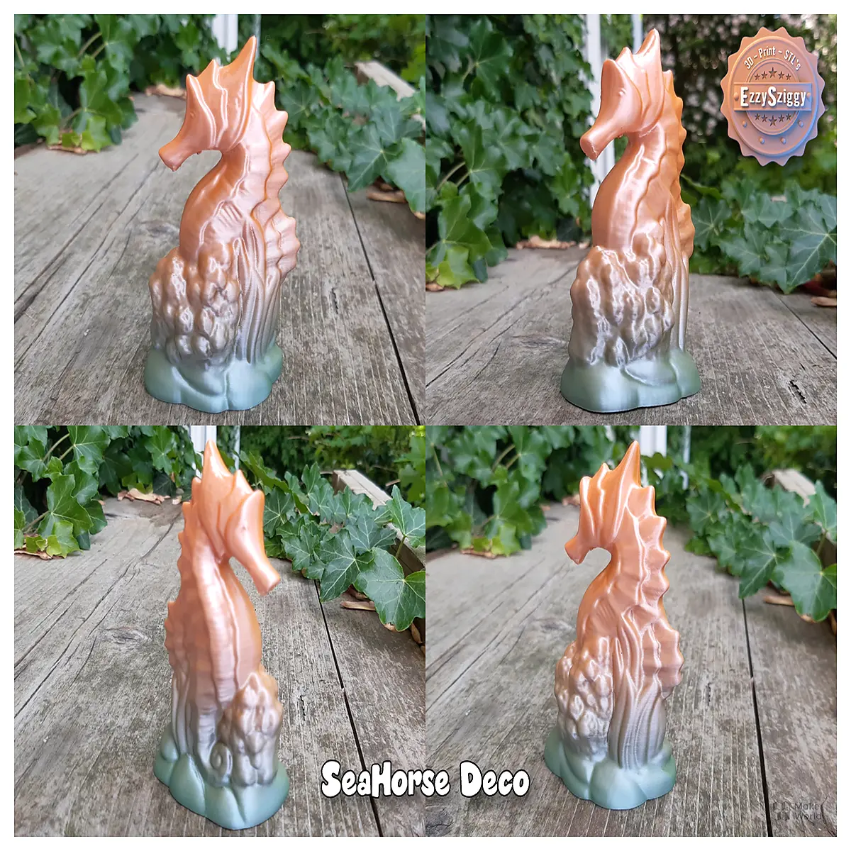 cute sea horse figurine for home decor aquarium ornament nautical nursery wall art beach house shelf