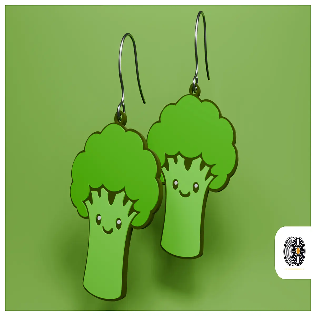 whimsical broccoli earrings quirky vegetable jewelry green floret stud earrings for women fun farm to table fashion accessories