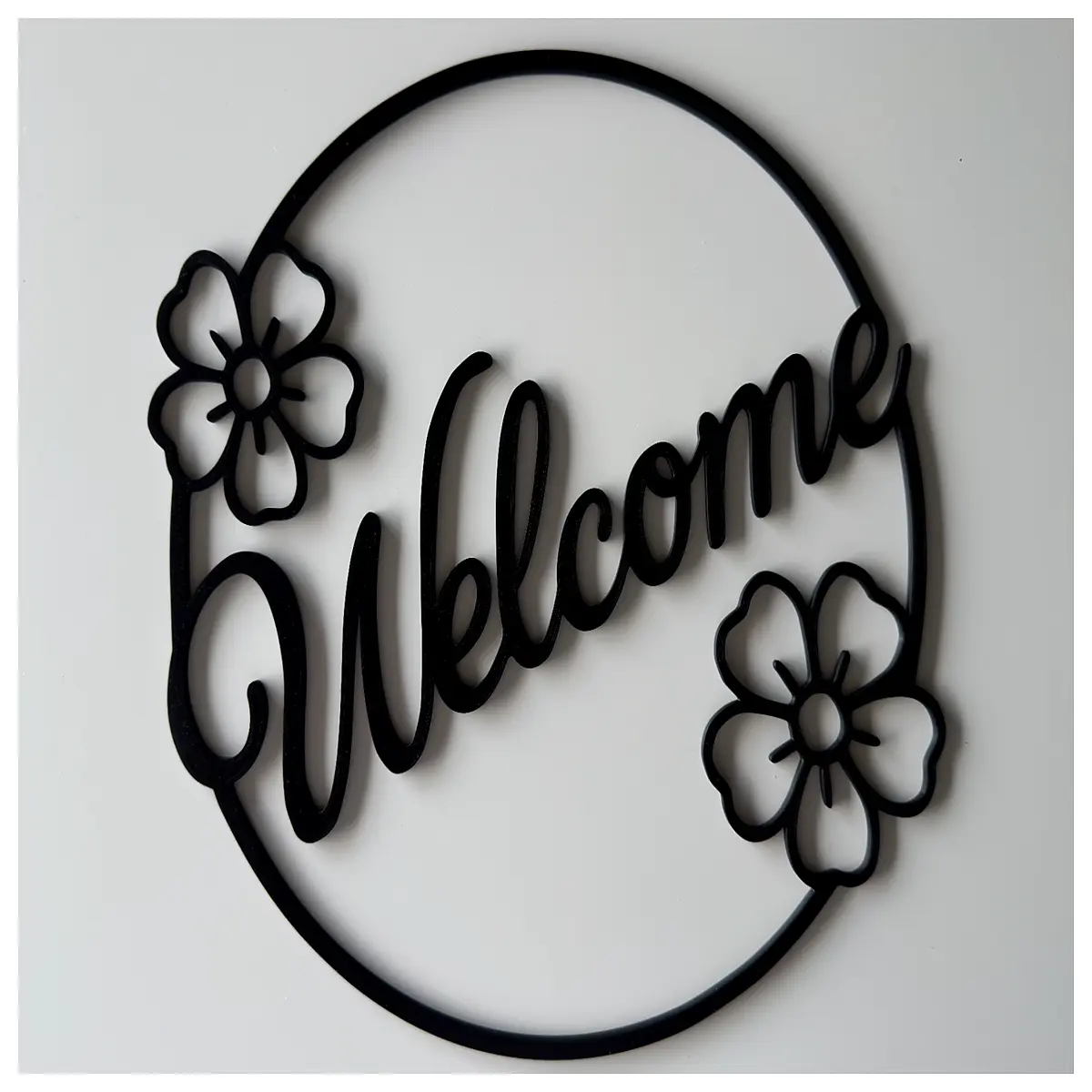 welcome wreath front door hanging decor autumn leaf garland with bow for porch entryway