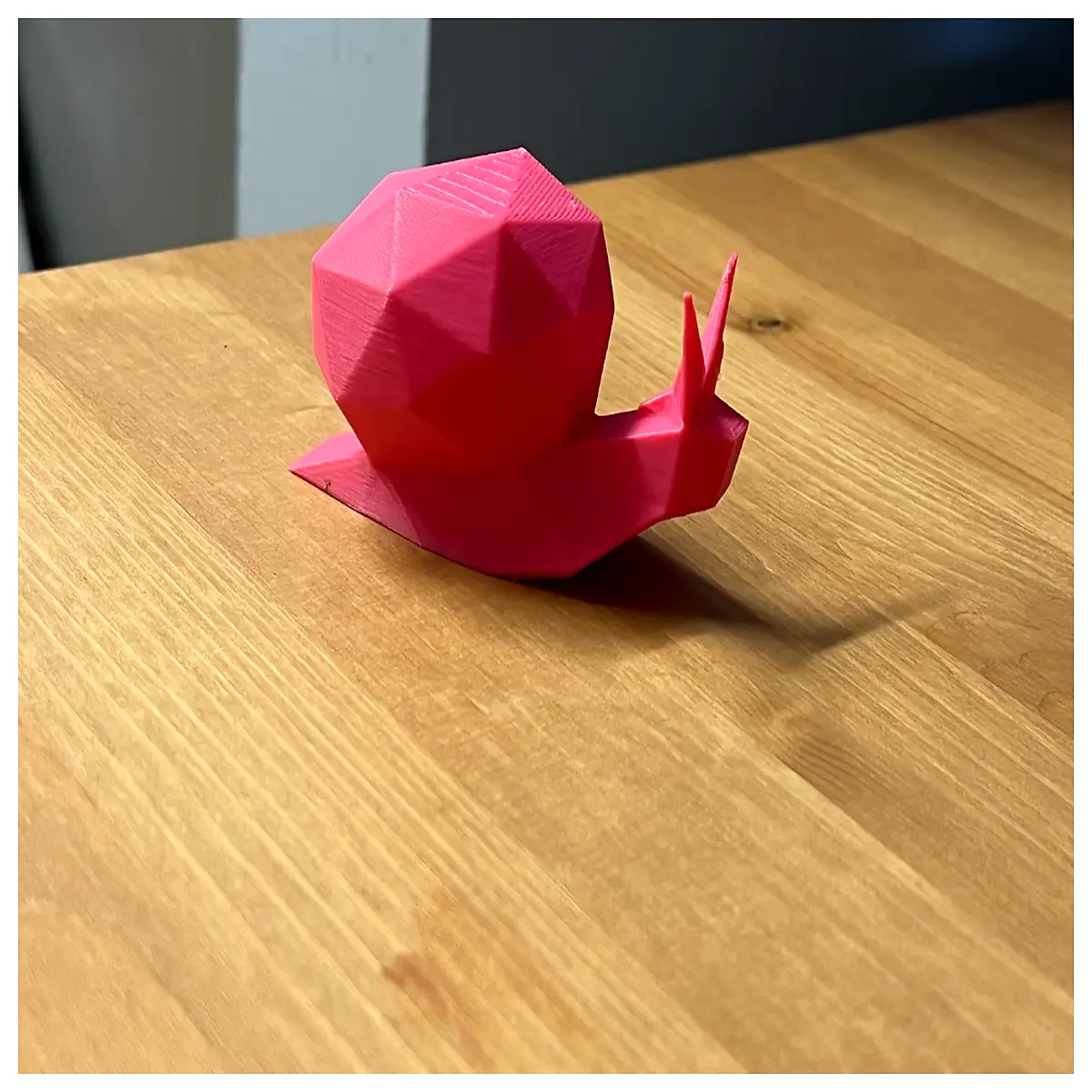 low poly snail figurine cute desk ornament geometric animal statue modern home decor gift