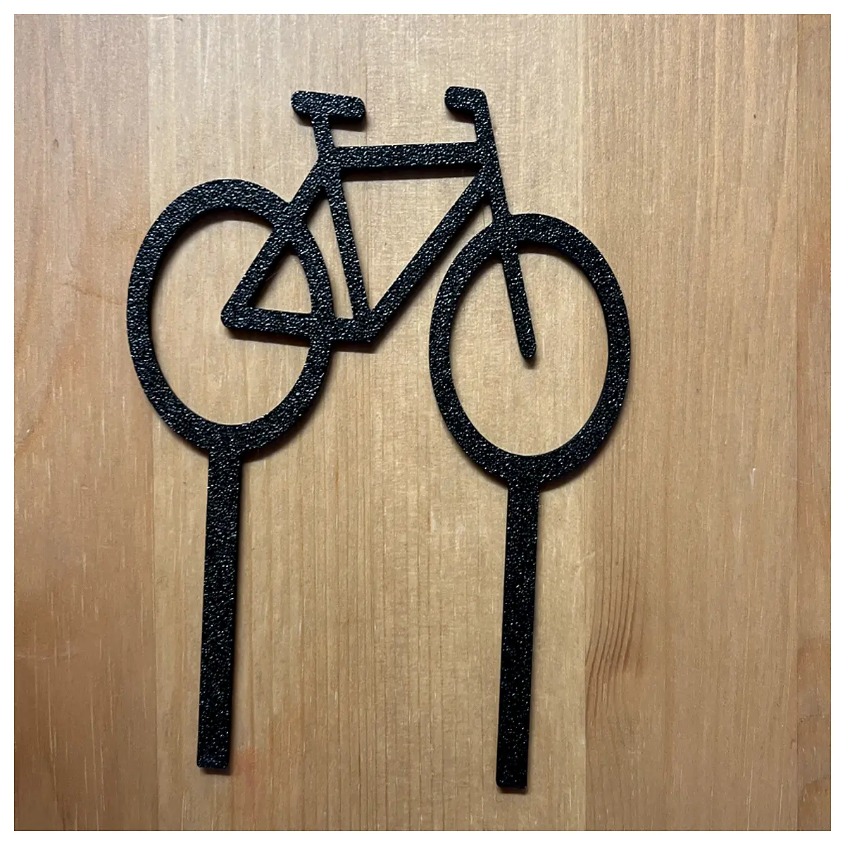 bicycle shaped cake topper for birthday party bike theme cupcake decorations metal wire bicycle pick cycling sports dessert table accents