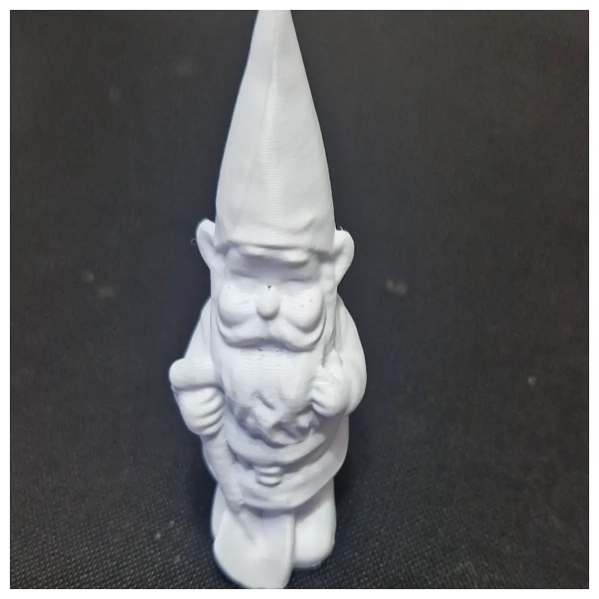 garden gnome holding shovel metal lawn ornament fairy tale yard decor rustic outdoor statue