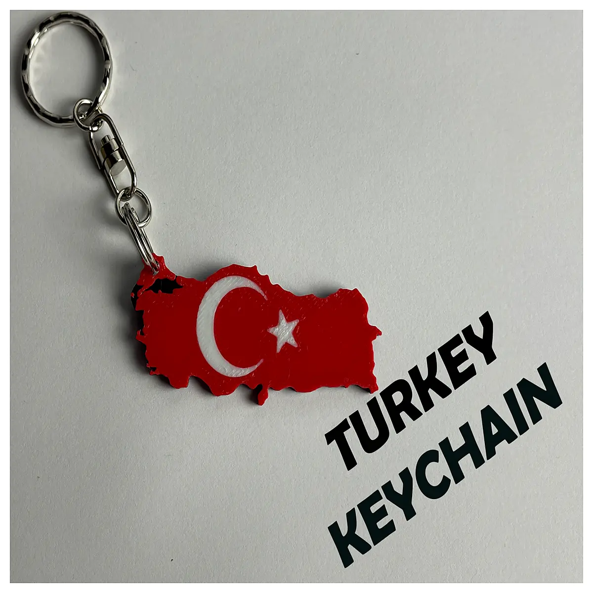 turkey souvenir keychain country silhouette metal travel friends