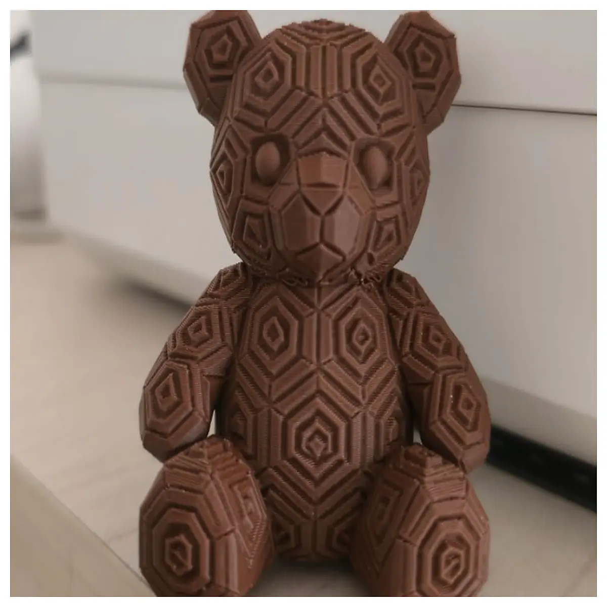 cute hexagonal bear plush toy soft stuffed animal for kids decorative pillow gift