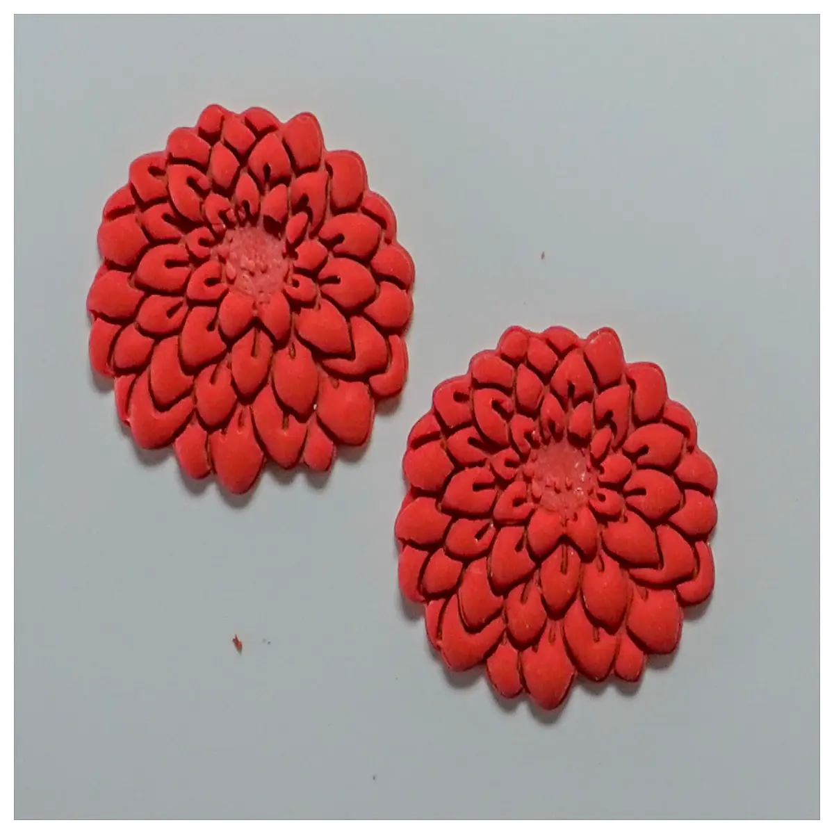 dahlia polymer clay cutter for handmade earrings necklaces jewelry making supplies