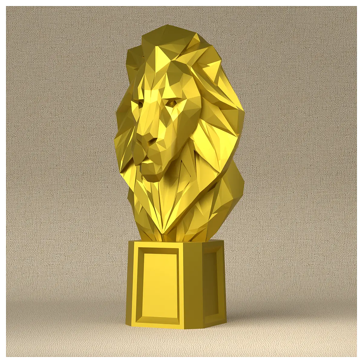 pride lion statue with base home decor