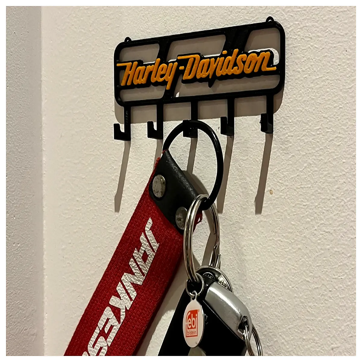 davidson keychain holder for keys motorcycle biker gift duty metal hook
