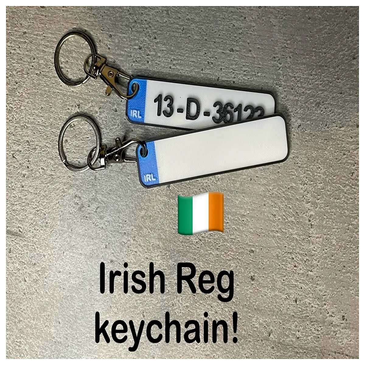 ireland flag keychain car license plate souvenir dublin travelers