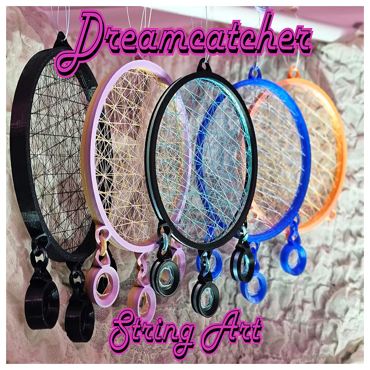 handmade dreamcatcher wall hanging boho home decor bead web art for bedroom nursery