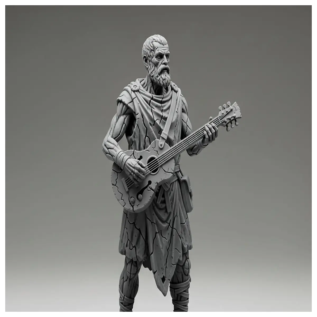 miniature bard figurine for dungeons and dragons tabletop rpgs