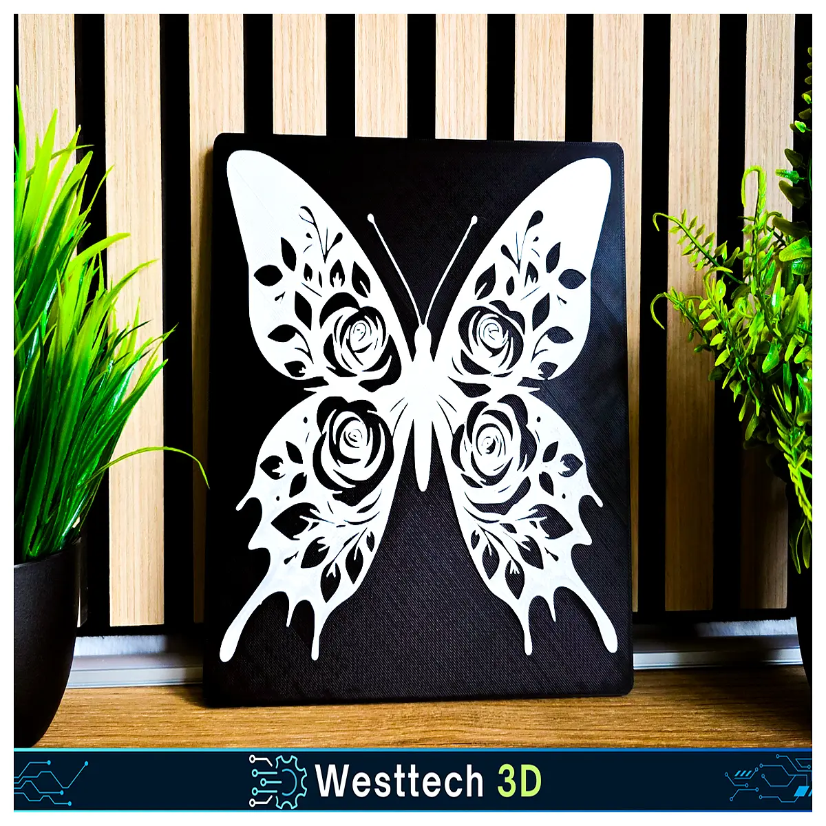 wall decor with snap in mounting bracket for easy diy installation