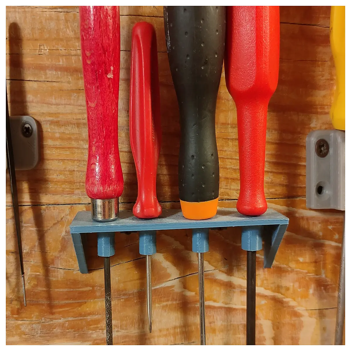 magnetic screwdriver holder wall mount organizer rack for tools storage workshop garage home diy
