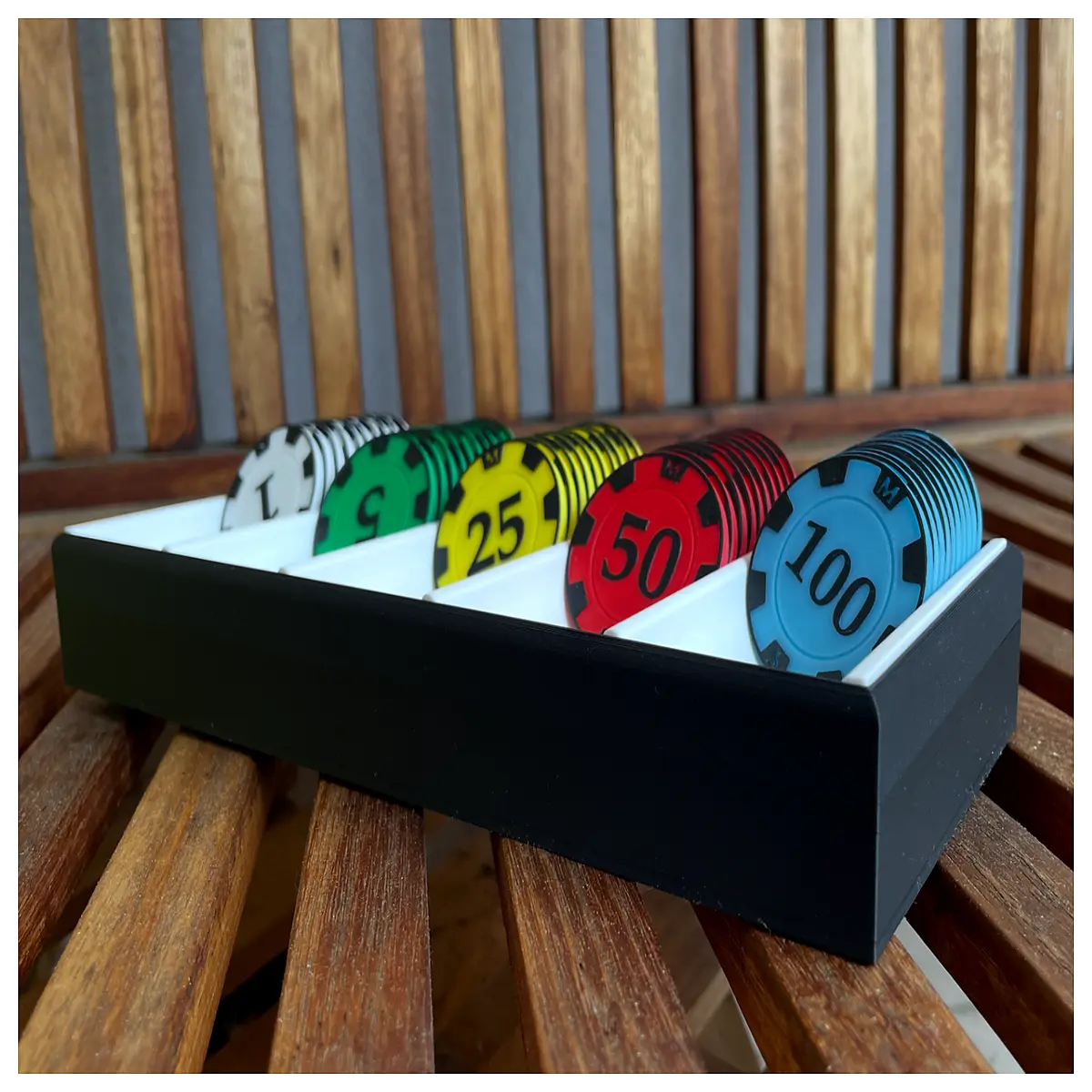 poker chip tray organizer with lid large capacity card table accessories storage box for casino games