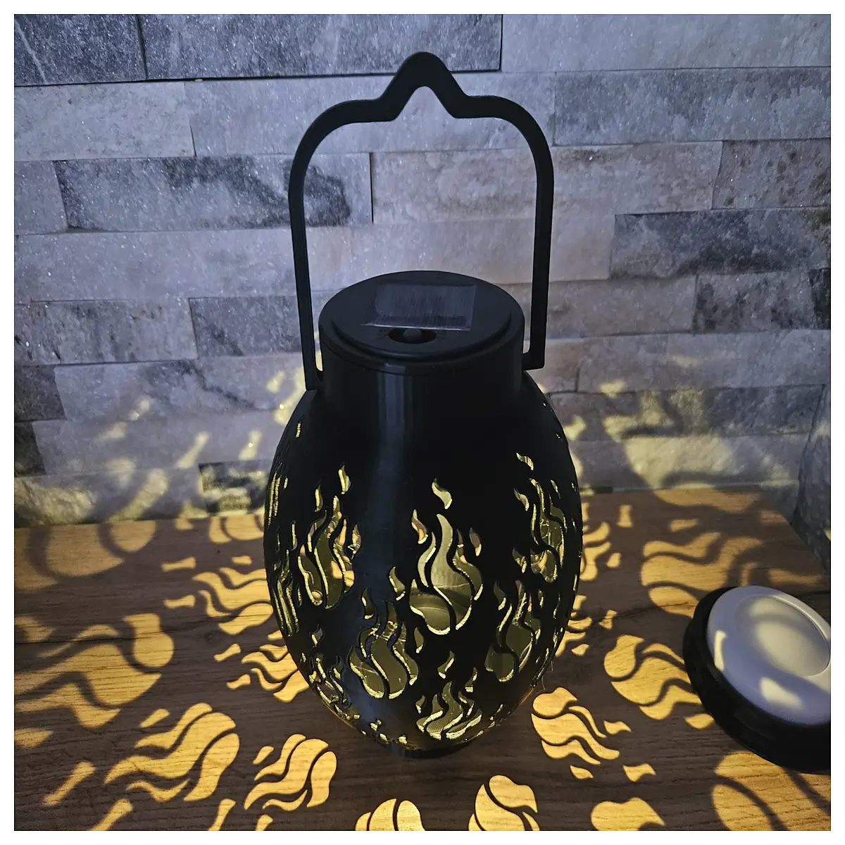 flameless candle for solar garden lanterns tea holders battery operated night flame effect