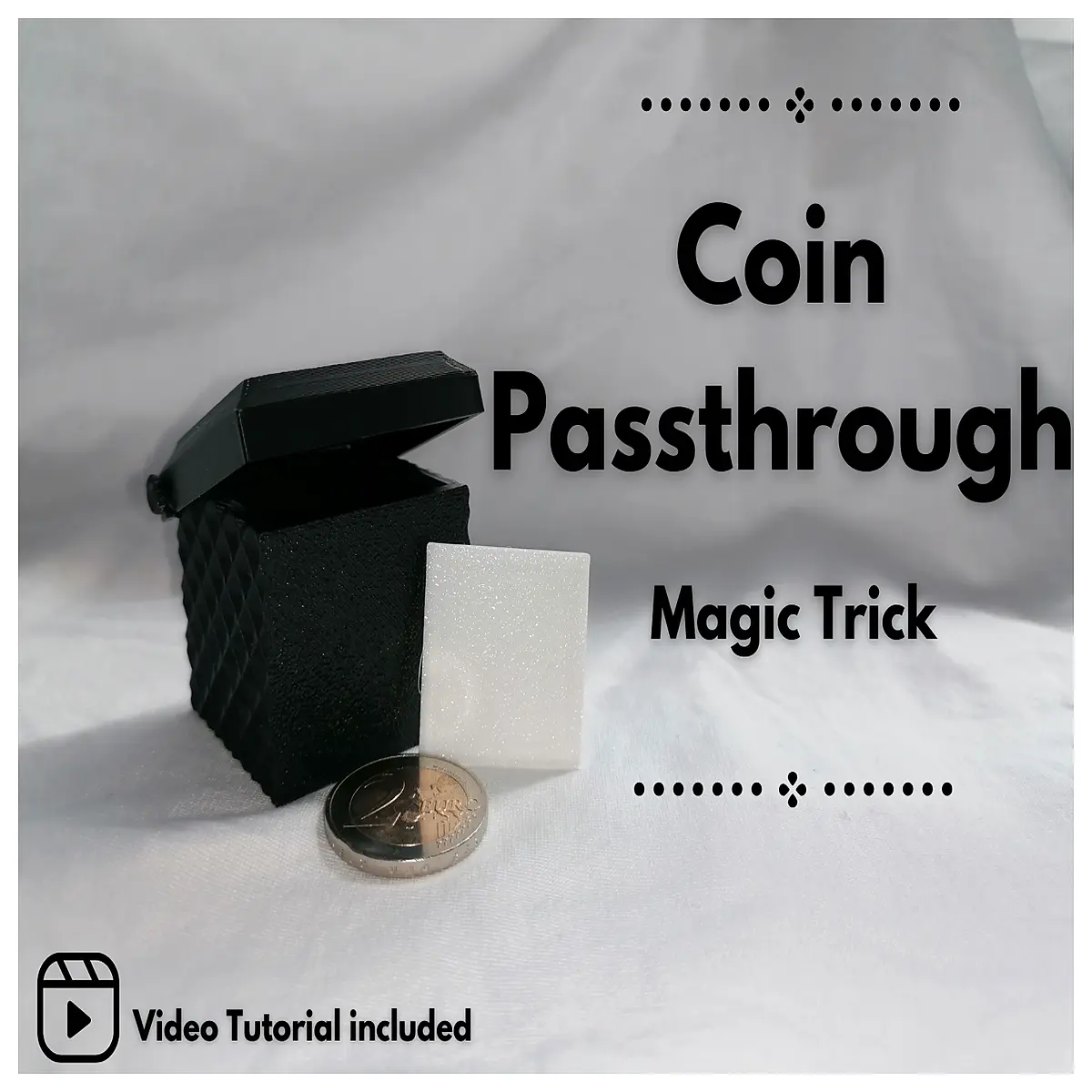 coin through table trick props close up mentalism for adults beginners