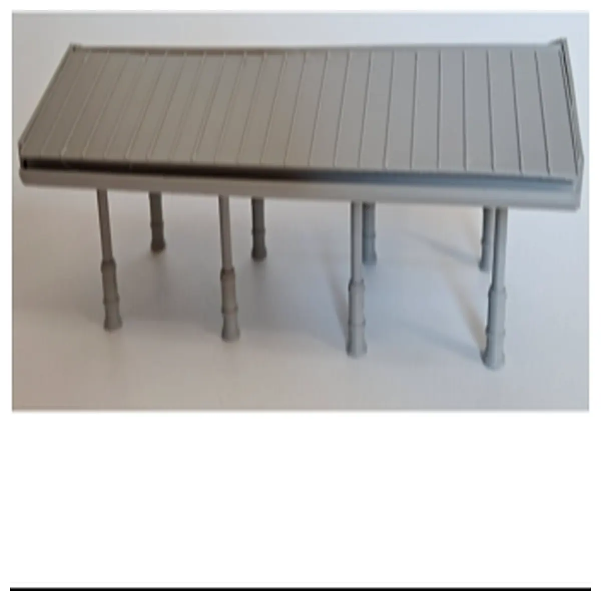 detailed train station platform shelter diorama for collectors