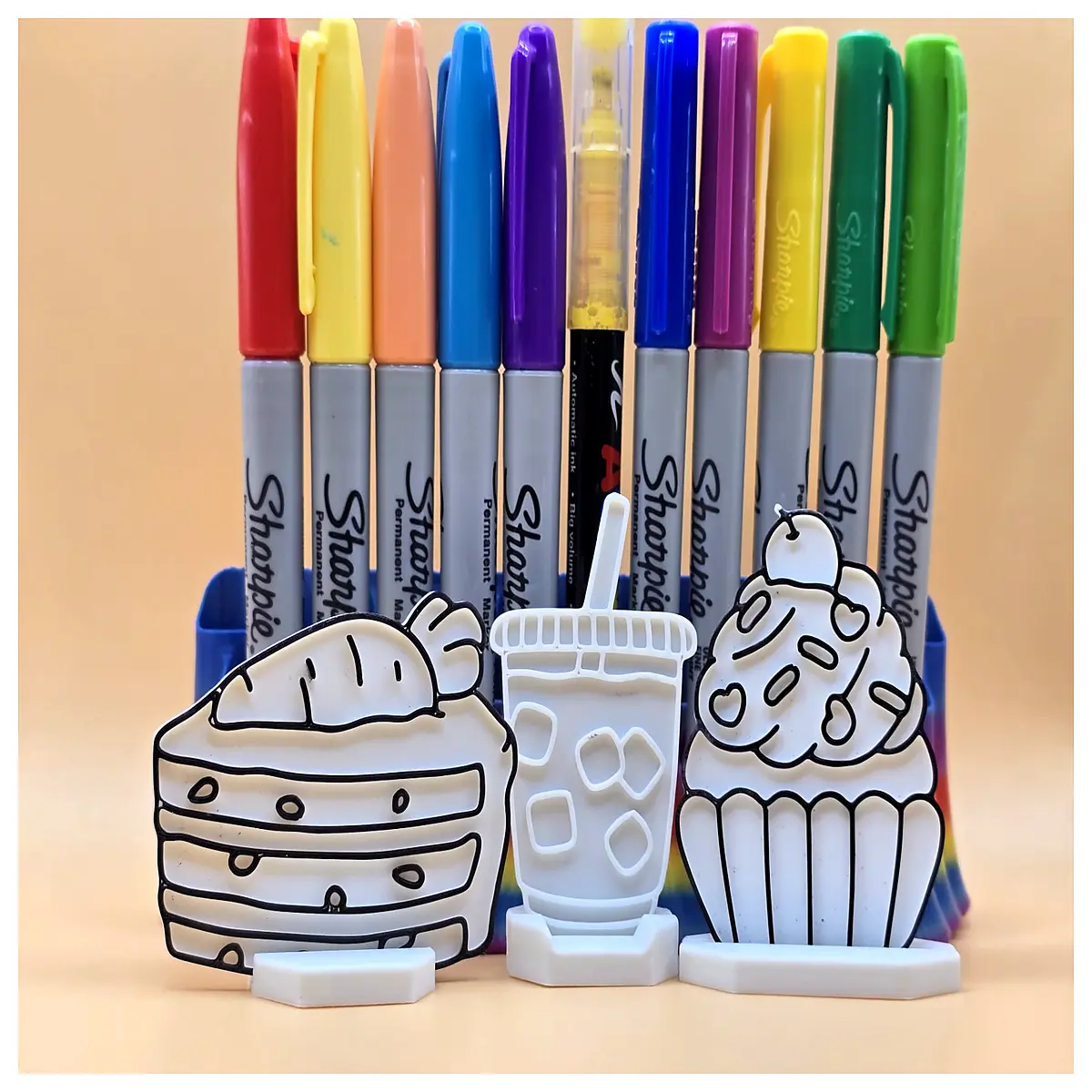 hand painted sweet cake dessert art decor