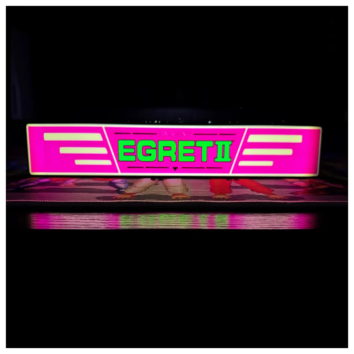 taito egret ii arcade marquee box replacement parts retro gaming cabinet neon sign
