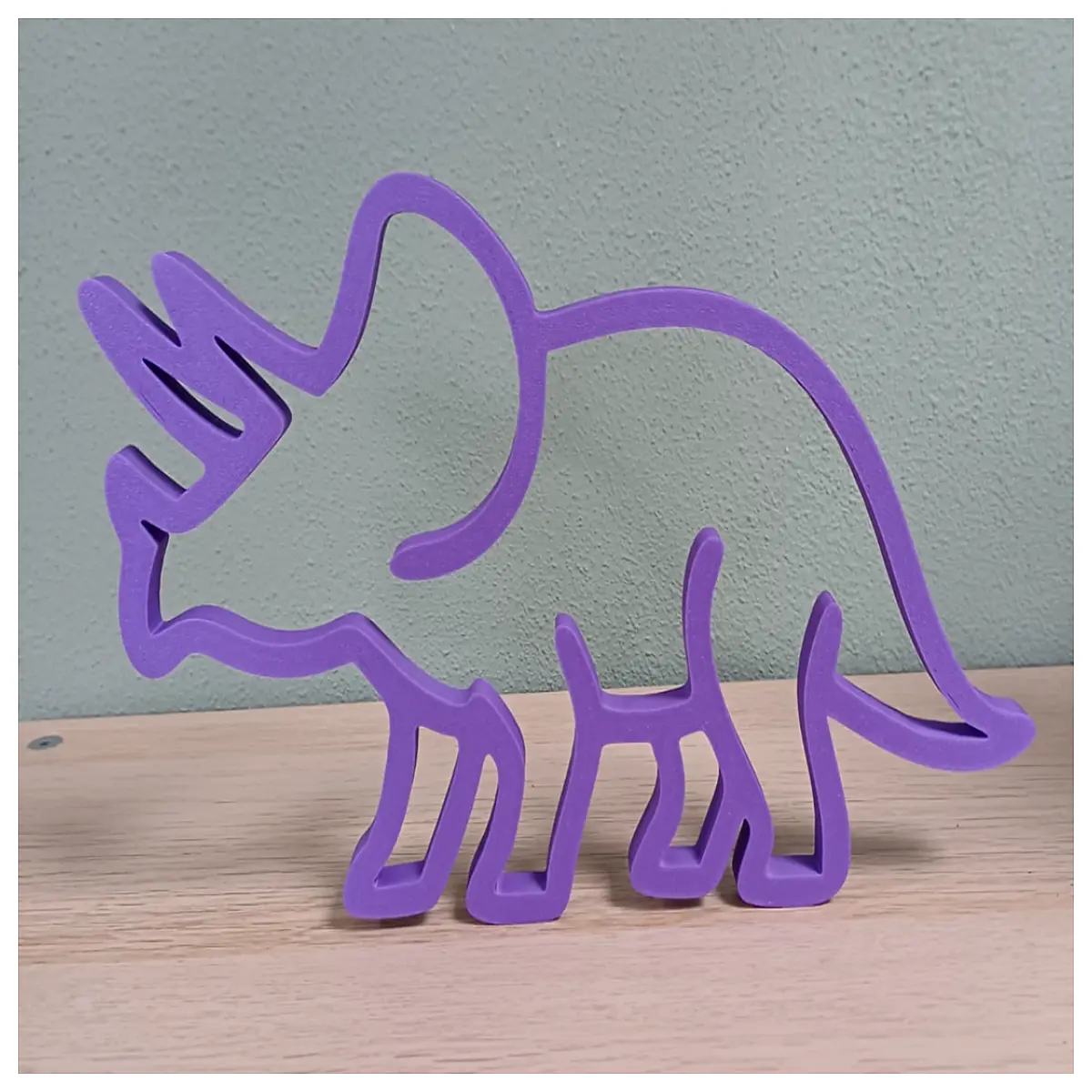 triceratops silhouette wall decal vinyl sticker for kids room nursery decor dinosaur party supplies