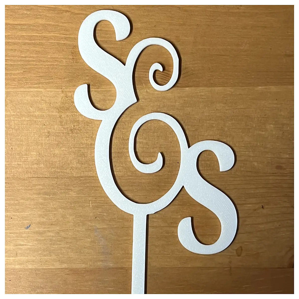 s shaped cake topper decoration curved fondant pick for birthday cakes elegant wire arm pastry garnish